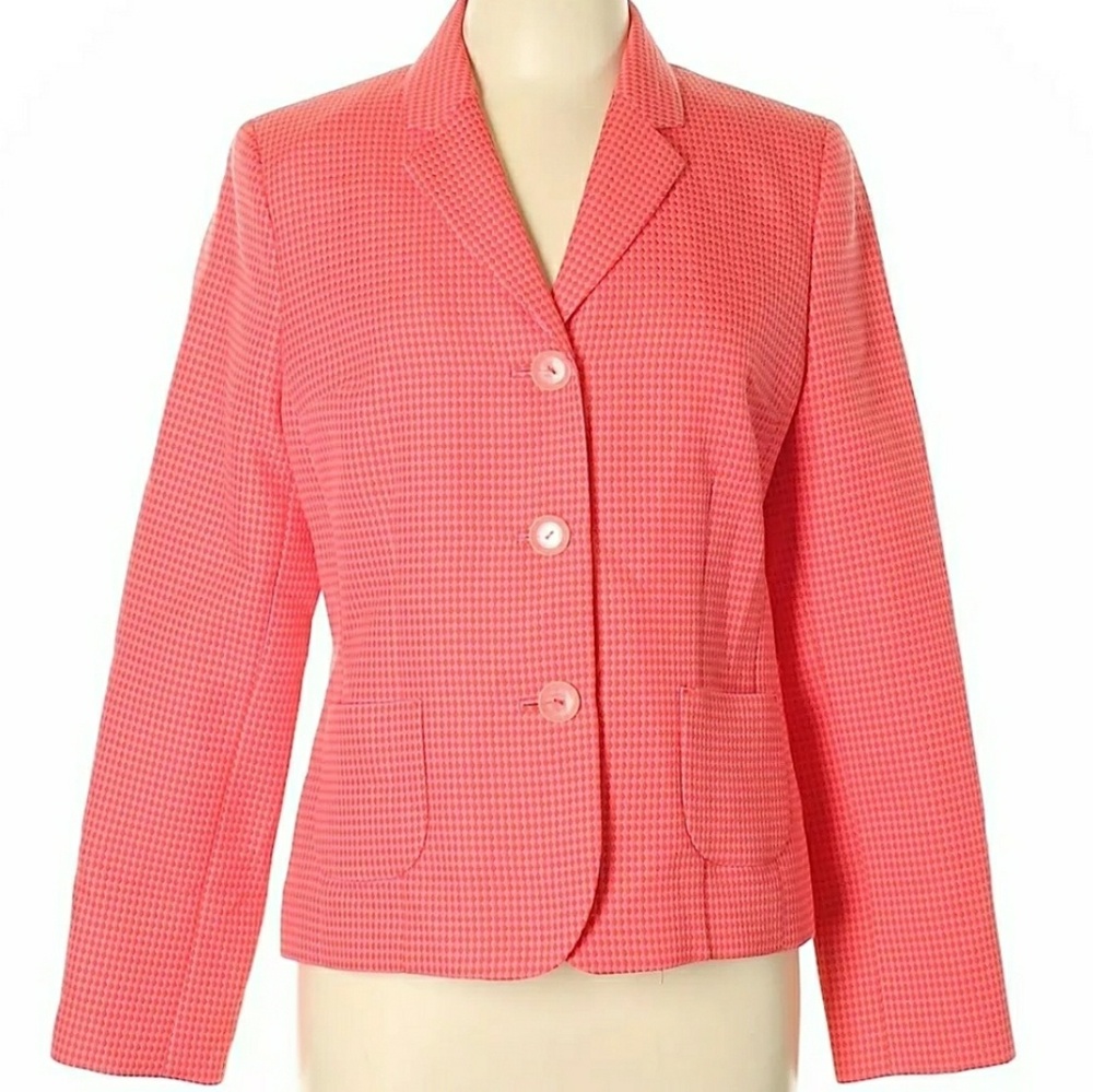 VALERIE STEVENS CORAL PINK JACKET